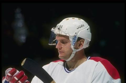 1993-1994: Center Vincent Damphousse of the Montreal Canadiens. Mandatory Credit: Robert Laberge /Allsport