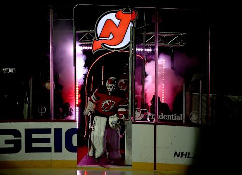 Mackenzie Blackwood #29 of the New Jersey Devils (Photo by Elsa/Getty Images)