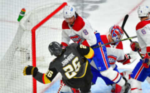 Jun 14, 2021; Las Vegas, Nevada, USA; Montreal Canadiens Ben Chiarot. Mandatory Credit: Stephen R. Sylvanie-USA TODAY Sports