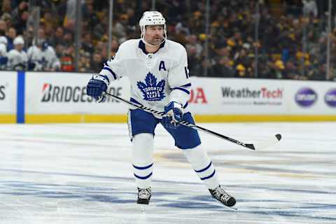 BOSTON, MA – APRIL 23: Patrick Marleau #12 of the Toronto Maple Leafs . (Photo by Steve Babineau/NHLI via Getty Images)