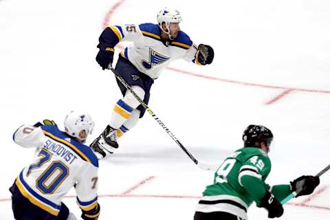 Robby Fabbri and Oskar Sundqvist. (Photo by Ronald Martinez/Getty Images)