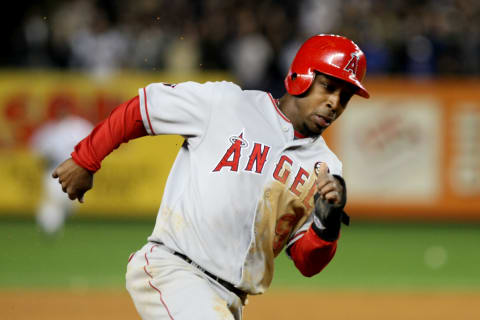 Chone Figgins, LA Angels (Photo by Nick Laham/Getty Images)