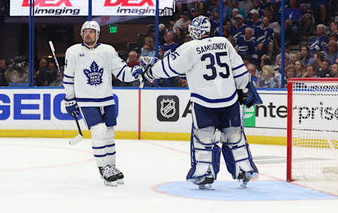 Apr 24, 2023; Tampa, Florida, USA; Toronto Maple Leafs center Auston Matthews (34)   Credit: Kim Klement-USA TODAY Sports