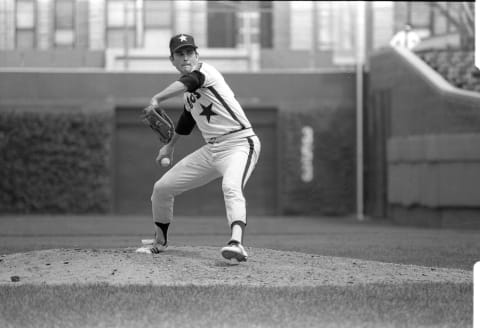 Nolan Ryan (Photo by Ron Vesely/MLB Photos via Getty Images)