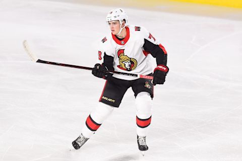 Ottawa Senators Prospect Forward Drake Batherson (79) (Photo by David Kirouac/Icon Sportswire via Getty Images)