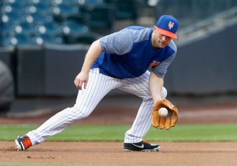 NEW YORK, NY – SEPTEMBER 29: David Wrright #5 of the New York Mets during batting practice prior to a game against the Miami Marlins at Citi Field on September 29, 2018 in the Flushing neighborhood of the Queens borough of New York City. The Mets defeated the Marlins 1-0 in 13 innings. (Photo by Jim McIsaac/Getty Images)