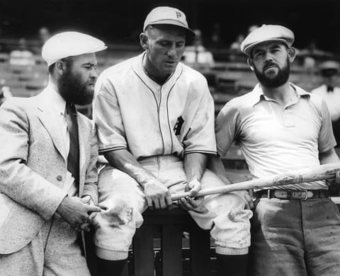 Phillies star Chuck Klein (center). Photo by Mark Rucker/Transcendental Graphics, Getty Images.