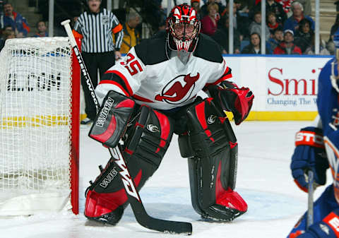 Scott Clemmensen #35 of the New Jersey Devils (Photo by Jim McIsaac/Getty Images)