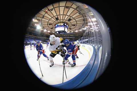 Kevin Rooney #17 of the New York Rangers Mandatory Credit: Bruce Bennett/POOL PHOTOS-USA TODAY Sports