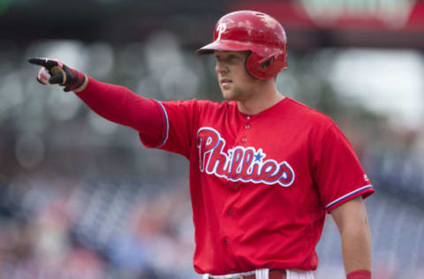 Hoskins Will Play Every Day and Is the Only Exception to the New Phillies Approach. Photo by Mitchell Leff/Getty Images.