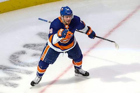 Anthony Beauvillier #18 of the New York Islanders. (Photo by Bruce Bennett/Getty Images)