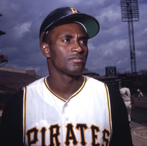 Roberto Clemente, Pittsburgh Pirates (Photo by Diamond Images/Getty Images)