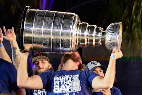 Steven Stamkos #91 of the Tampa Bay Lightning. (Photo by Douglas P. DeFelice/Getty Images)