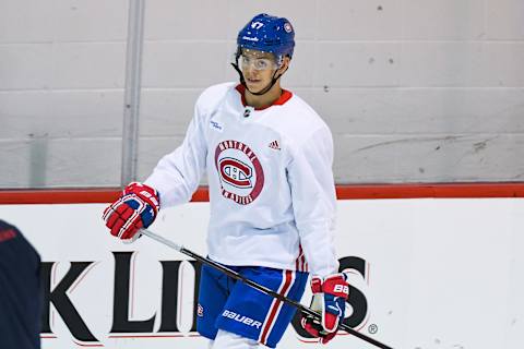 Montreal Canadiens Prospect Centre Jesperi Kotkaniemi (47) (Photo by David Kirouac/Icon Sportswire via Getty Images)