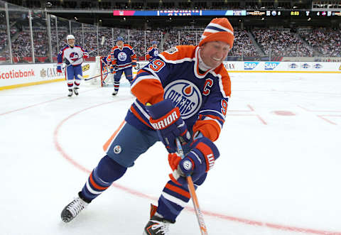 Wayne Gretzky #99 of the Edmonton Oilers. (Photo by Jason Halstead /Getty Images)