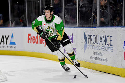 KENT, WASHINGTON – OCTOBER 22: Kaiden Guhle (Photo by Alika Jenner/Getty Images)