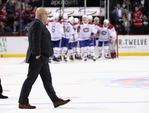 NEW YORK, NEW YORK – MARCH 03: Barry Trotz Montreal Canadiens (Photo by Bruce Bennett/Getty Images)