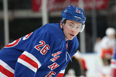 Jimmy Vesey #26 of the New York Rangers. (Photo by Jared Silber/NHLI via Getty Images)