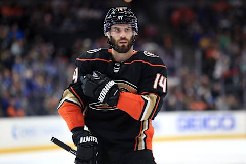 Adam Henrique #14 of the Anaheim Ducks. (Photo by Sean M. Haffey/Getty Images)