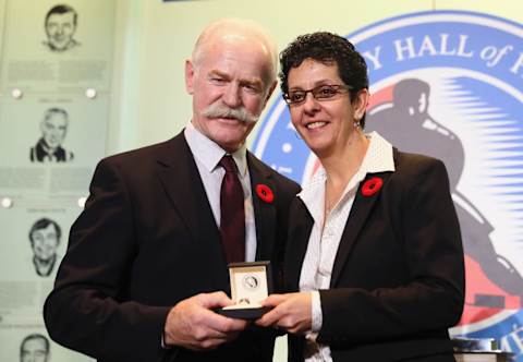 TORONTO, ON – NOVEMBER 10: Hockey Hall of Fame Danielle Goyette (Photo by Bruce Bennett/Getty Images)