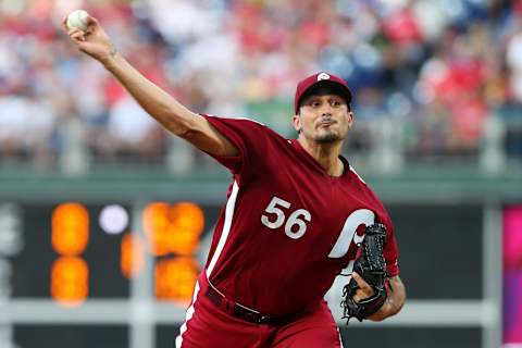 After recording 5 2/3 innings since July 27, the three weeks may have reenergized Eflin. Photo by Rich Schultz/Getty Images.