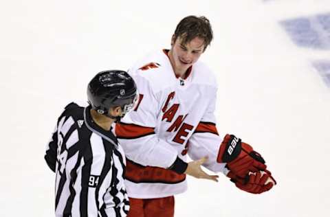 Andrei Svechnikov #37 of the Carolina HurricanesPhoto by Elsa/Getty Images)