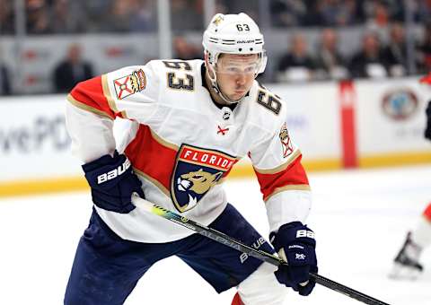 ANAHEIM, CALIFORNIA – FEBRUARY 19: Evgenii Dadonov (Photo by Sean M. Haffey/Getty Images)