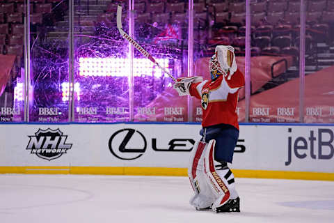 Florida Panthers goaltender Chris Driedger (60). Mandatory Credit: Jasen Vinlove-USA TODAY Sports