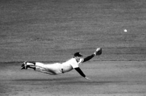 UNITED STATES – OCTOBER 29: Graig Nettles can’t reach shot off the bat of Dodger catcher Steve Yeager as sixth inning offensive attack is extended during sixth game of World Series between New York Yankees and Los Angeles Dodgers., (Photo by Vincent Riehl/NY Daily News Archive via Getty Images)