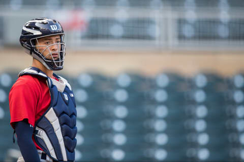 MINNEAPOLIS, MN- AUGUST 24: Will Banfield #6 of the USA Baseball 18U National Team during the national team trials on August 24, 2017 at Target Field in Minneapolis, Minnesota. (Photo by Brace Hemmelgarn/Getty Images)