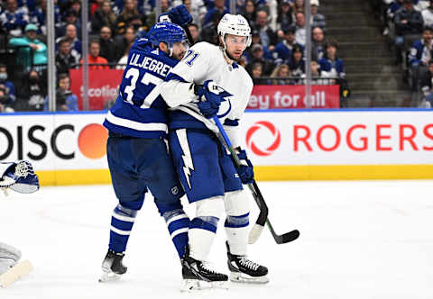 May 2, 2022; Toronto, Ontario, CAN; Toronto Maple Leafs defenseman Timothy Liljegren (37)  Mandatory Credit: Dan Hamilton-USA TODAY Sports