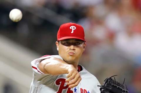 Arano is becoming a solid ninth-inning option when Dominguez is unavailable or struggling. Photo by Paul Bereswill/Getty Images.