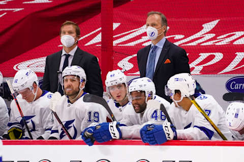 Tampa Bay Lightning head coach Jon Cooper. Mandatory Credit: James Guillory-USA TODAY Sports