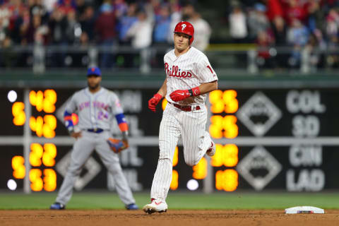 The Phillies will count heavily on Realmuto’s bat until some regulars return. Photo by Rich Schultz/Getty Images.