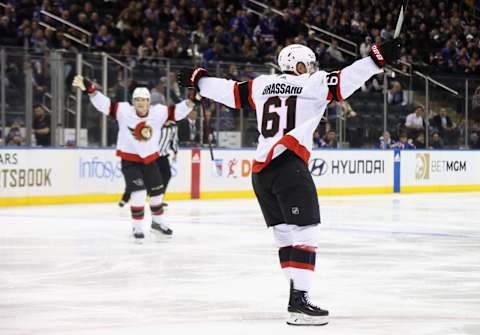 Ottawa Senators, Derick Brassard #61. (Photo by Bruce Bennett/Getty Images)