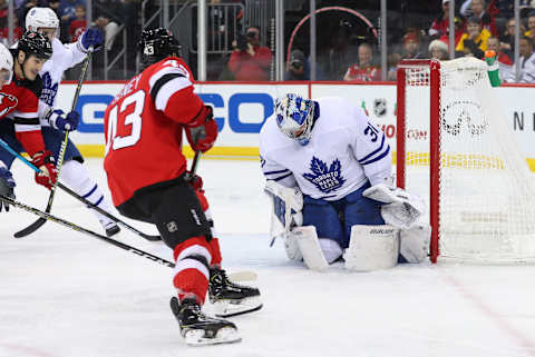 Toronto Maple Leafs goaltender Frederik Andersen (31): (Ed Mulholland-USA TODAY Sports)