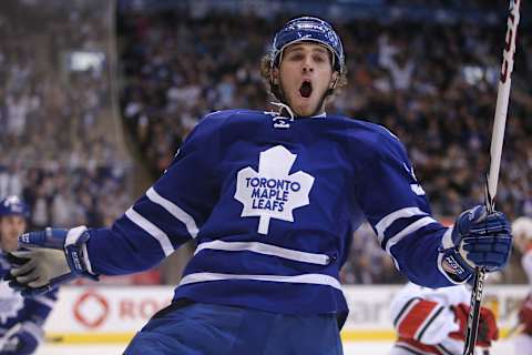 Oct 17, 2013; Toronto, Ontario, CAN; Toronto Maple Leafs l : Tom Szczerbowski-USA TODAY Sports