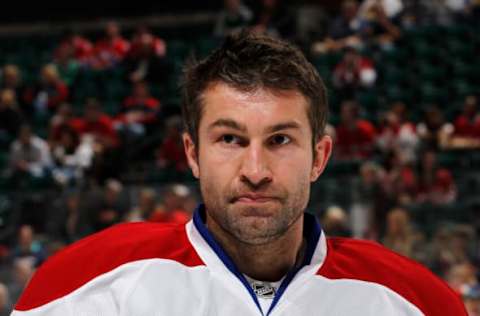 SUNRISE, FL – MARCH 3: Roman Hamrlik #44 of the Montreal Canadiens skates prior to the NHL game against the Florida Panthers on March 3, 2011 at the BankAtlantic Center in Sunrise, Florida. (Photo by Joel Auerbach/Getty Images)