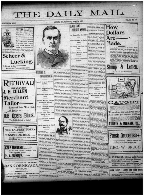 Nevada Daily Mail; March 4, 1897.