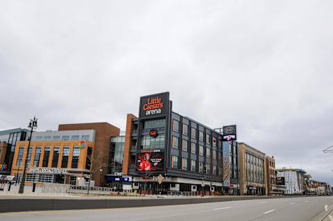 Little Caesars Arena. (Photo by Aaron J. Thornton/Getty Images)