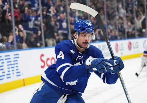 Jan 23, 2023; Toronto, Ontario, CAN; Toronto Maple Leafs center Auston Matthews (34) Mandatory Credit: Nick Turchiaro-USA TODAY Sports