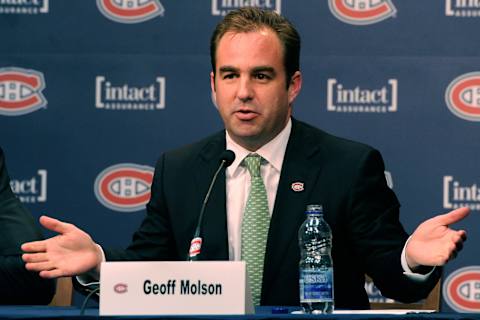 BROSSARD, CANADA – MAY 2: Montreal Canadiens owner Geoff Molson. (Photo by Richard Wolowicz/Getty Images)