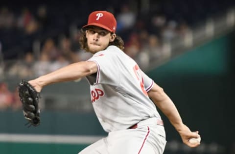 The Phillies should pick up an additional victory if Nola has a solid April and September. Photo by Mitchell Layton/Getty Images.