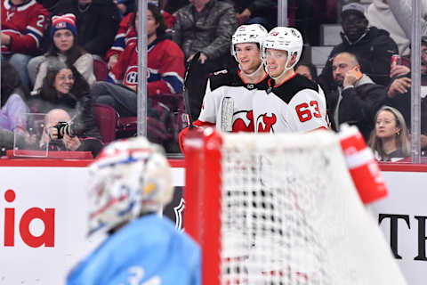 Jesper Bratt #63 of the New Jersey Devils (Photo by Minas Panagiotakis/Getty Images)