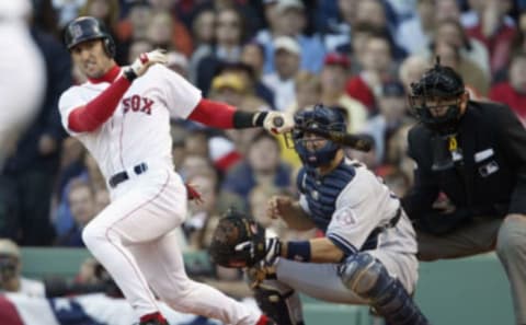 Red Sox shortstop Nomar Garciaparra. (Photo by Jed Jacobsohn/Getty Images)