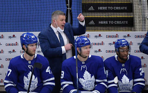 May 8, 2021; Toronto, Ontario, CAN; Toronto Maple Leafs head   Mandatory Credit: Dan Hamilton-USA TODAY Sports