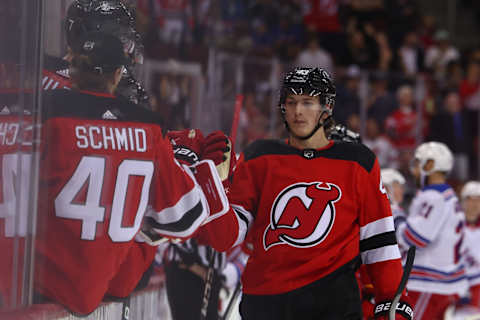 New Jersey Devils defenseman Luke Hughes (43): Ed Mulholland-USA TODAY Sports