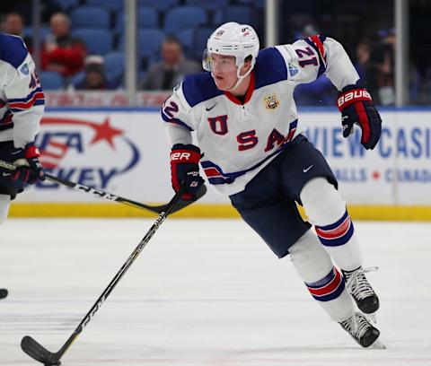 Winnipeg Jets, Dylan Samberg #12 (Photo by Kevin Hoffman/Getty Images)