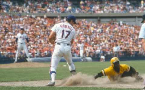 New York Mets first baseman Keith Hernandez was a defensive standout (Photo by Focus on Sport/Getty Images)