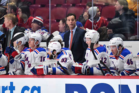 Head coach of the New York Rangers David Quinn. (Photo by Minas Panagiotakis/Getty Images)